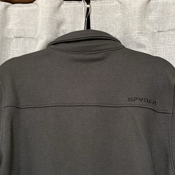NWT Spyder Waffle Knit Shirt Jacket-Sz S-Gray-Snap Up Front - Picture 10 of 17